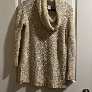Cowl neck knit winter sweater